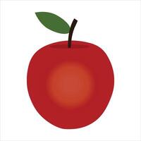 Apple is isolated on a white background.red apple icon vector