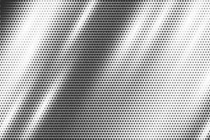 Halftone hexagon background. Abstract honeycomb fade with subtle black and white gradient. Geometric dot grid design. Dynamic pixel overlay. Digital 80s-inspired graphic transition texture. vector