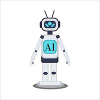 Ai robot icon illustration vector