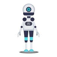 Smart robot for communication and assistance vector