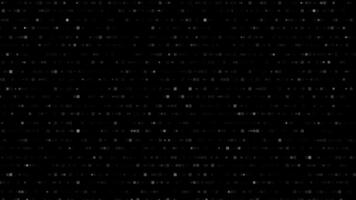 Overlay digital black glitch background with small white pixels in a glitch effect, futuristic matrix pattern, technology minimal design. vector