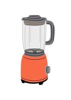 A blender is shown in an illustration on a white background vector