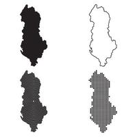 Albania map icon Design vector