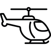 Helicopter element icon isolated png