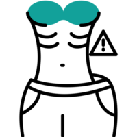 Eating disorder element icon isolated png
