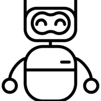 chatbot smart robot element icon isolated png