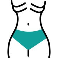anorexia element icon isolated png