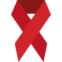 aids day ribbon red element icon isolated png