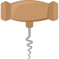 Wine corkscrew element icon isolated png