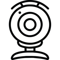 Webcam element icon isolated png