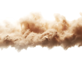Dust Cloud Explodes Powerfully Upward with Transparent Background png