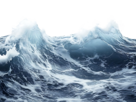 Ocean Waves Crashing, Forming Peaks, with Transparent Background png