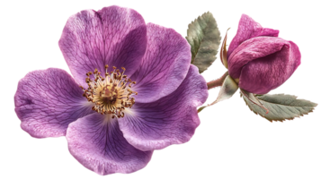 Purple Rose Blooms with Transparent Background png