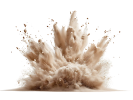 Sand Explodes, Creating a Stunning Transparent Background Effect png