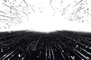 Abstract Light Streaks Explode on Black Background, Graphic Resource for Design Projects png