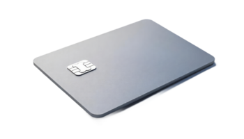 Closeup View of a Modern EMV Chip Credit Card A Detailed Look at Secure Payment Technology png