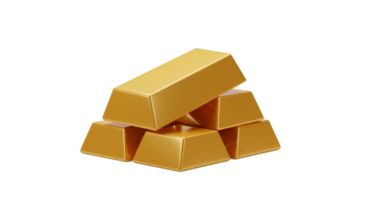 A Stack of Gleaming Gold Bars. Wealth, Luxury, and Financial Success png