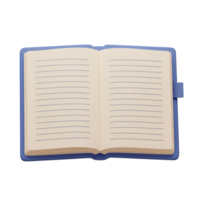 Open Notebook with Lined Pages Ready for Notes and Ideas Blank Journal for Writing and Sketching png
