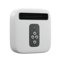 Modern White Electric Heater with Digital Control Panel, Energy Efficient Home Heating Solution png