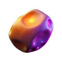 Abstract 3D Render of a Colorful Orb png