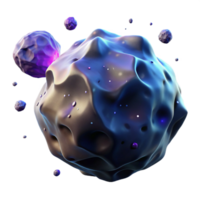 Abstract 3D Render of a Luminous Cosmic Object png
