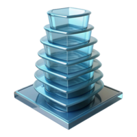 Abstract 3D Tower Structure Render png