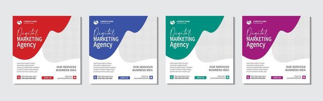 Ads Instagram template poster banner design vector