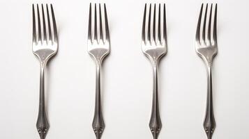 tableware fork white background photo