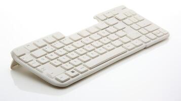 foldable computer keyboard white background photo