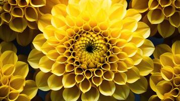 symmetrical hexagon yellow photo