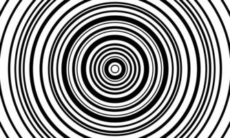 Retro black and white geometric pattern background, abstract spiral lines art. swirl lines. vector