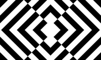 Retro black and white geometric pattern background, abstract triangle and square lines art. arrow pattern vintage style. vector