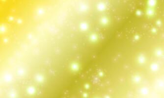 Bokeh lights effect on gold background. Christmas background of shining dust stars sparkle. soft light. vector