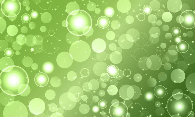 Abstract round green background. soft light sparkle circle pattern.