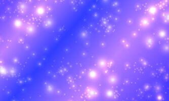 Bokeh lights effect on blue background. Christmas background of shining dust stars sparkle. vector