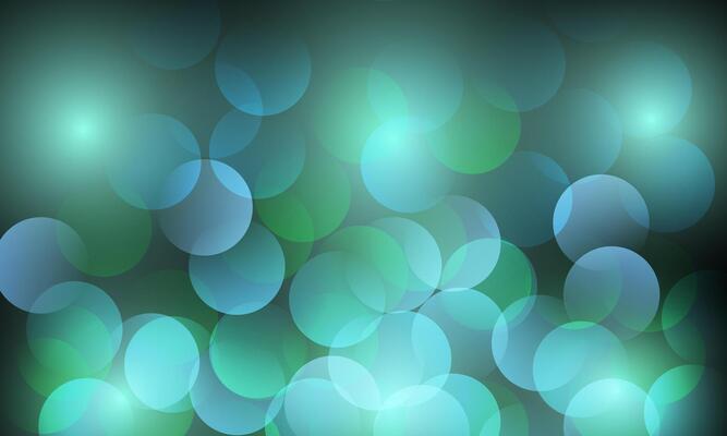 Abstract round green background. soft light bokeh circle pattern. smooth shine.