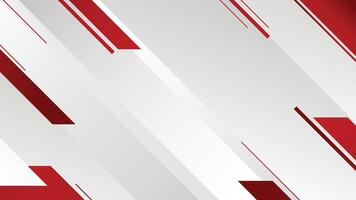 Modern Red and White Abstract Geometric Background vector