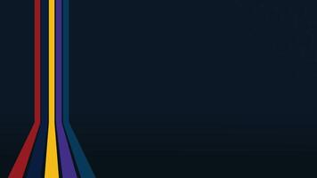 Colorful Striped Lines on Dark Background vector