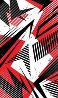 Abstract grunge style messy geometric pattern background for sublimation sports jersey vector