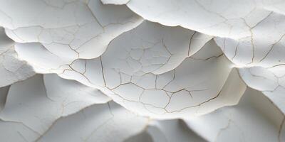 Close up of white clay surface with smooth matte finish and subtle cracks photo