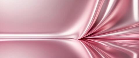 Soft gradient reflection on a pink metallic background. photo