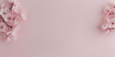 Delicate Light Pink Solid Background for Design photo