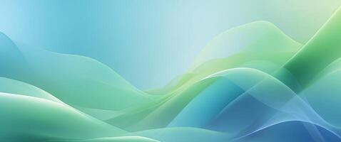 Abstract blue green background with smooth color transitions and gradients. photo