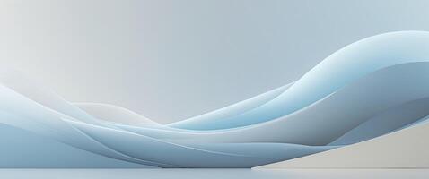 Modern clean background featuring soft gradients of light blue and gray with a touch of white for a futuristic feel. photo