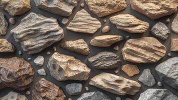 A variety of Rock and Stone Textures suitable for diverse Media Projects and applications. photo