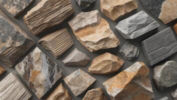 A variety of Rock and Stone Textures suitable for diverse Media Projects and applications photo