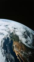 A view of the earth from space photo