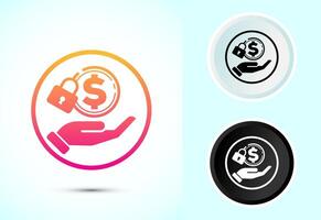 Secure payment icon design, Payment safety sign for website, logo, app vector