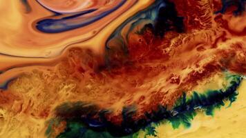 Abstract Colorful Pattern in Ink Paint Diffusion Spread video