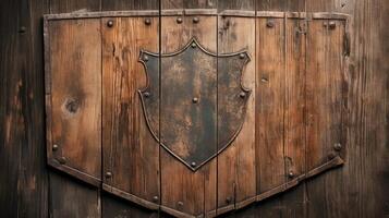 rustic shield texture photo